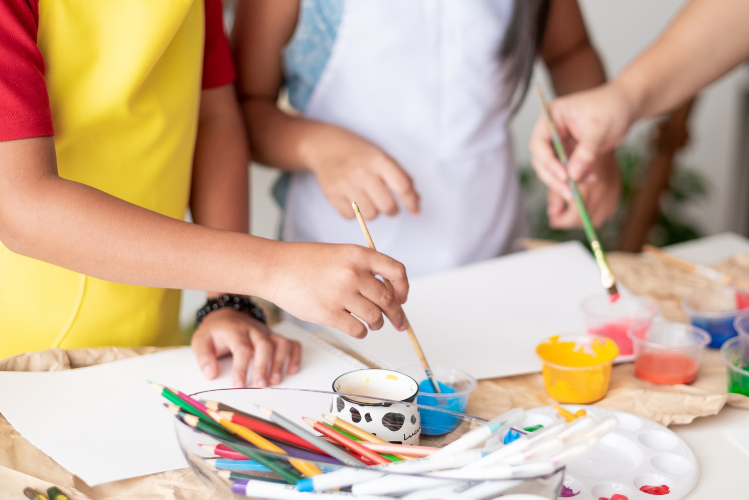 Art Class in Painting Lesson
